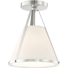 Crystorama FUL-900-PN_CEILING Fulton Semi-Flush Mount Polished Nickel