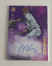 Bowman Inception 2021 Cole Henry Autograph Card Serial #75 Near Mint Japan