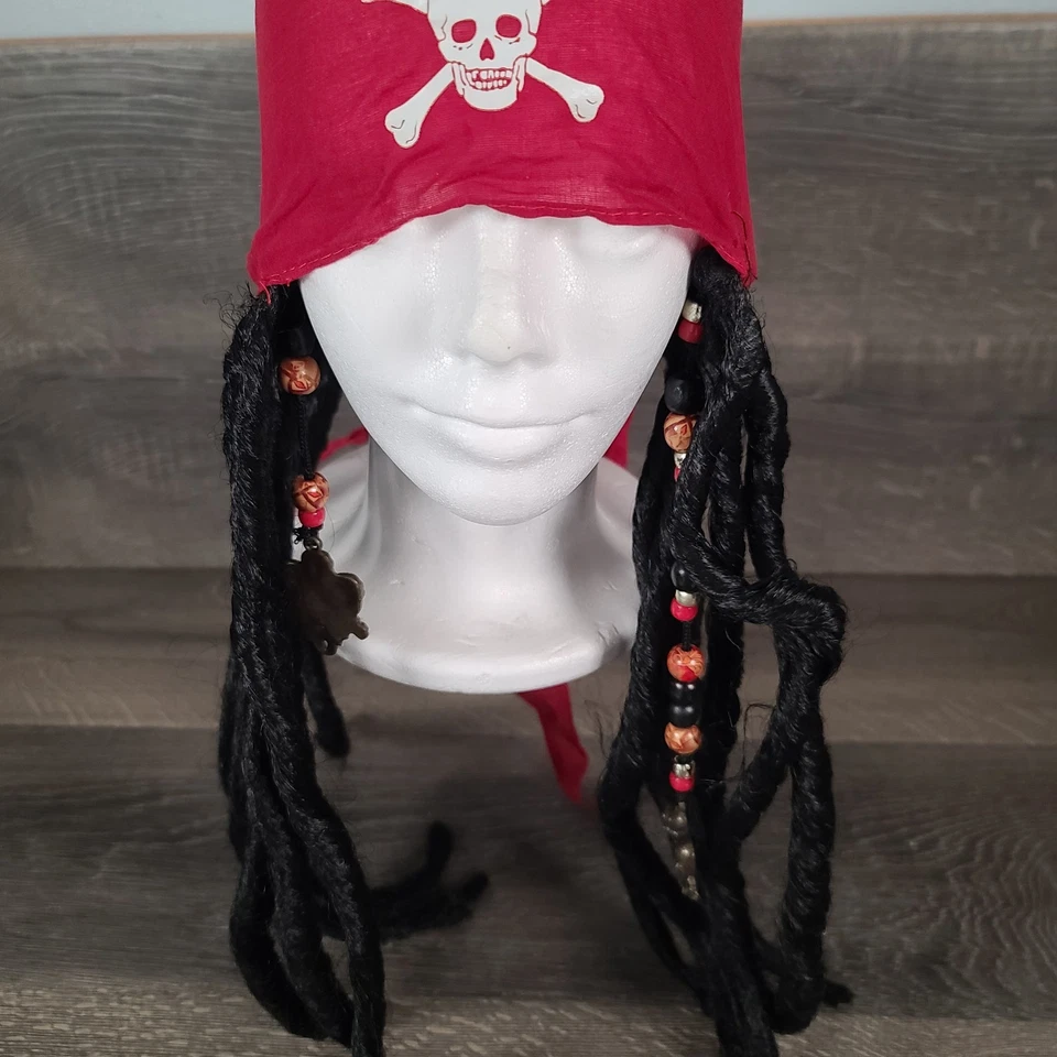 Bandana Capitán Pirata con Rastas Halloween Disfraz Accesorios Adulto Talla Única Foto 2 de 4