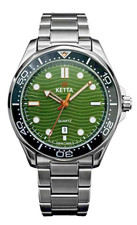Gents Easy Read Watch with Date by Ketta Stainless Steel Back Model 6025/2