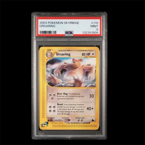 2003 POKEMON SKYRIDGE #110 URSARING Non Holo  - PSA 9 MINT - LOW POP - WOTC
