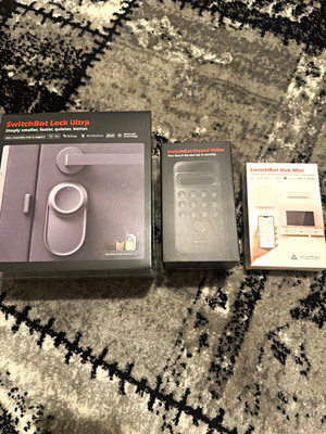 SwitchBot Lock Ultra Smart Lock für Haustür mit Keypad Vision & Hub Mini