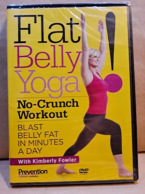 Flat Belly Yoga: No-Crunch Workout (DVD 2013) Kimberly Fowler New Sealed