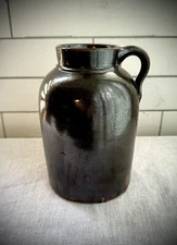 Antique Brown Glazed Stoneware Vessel