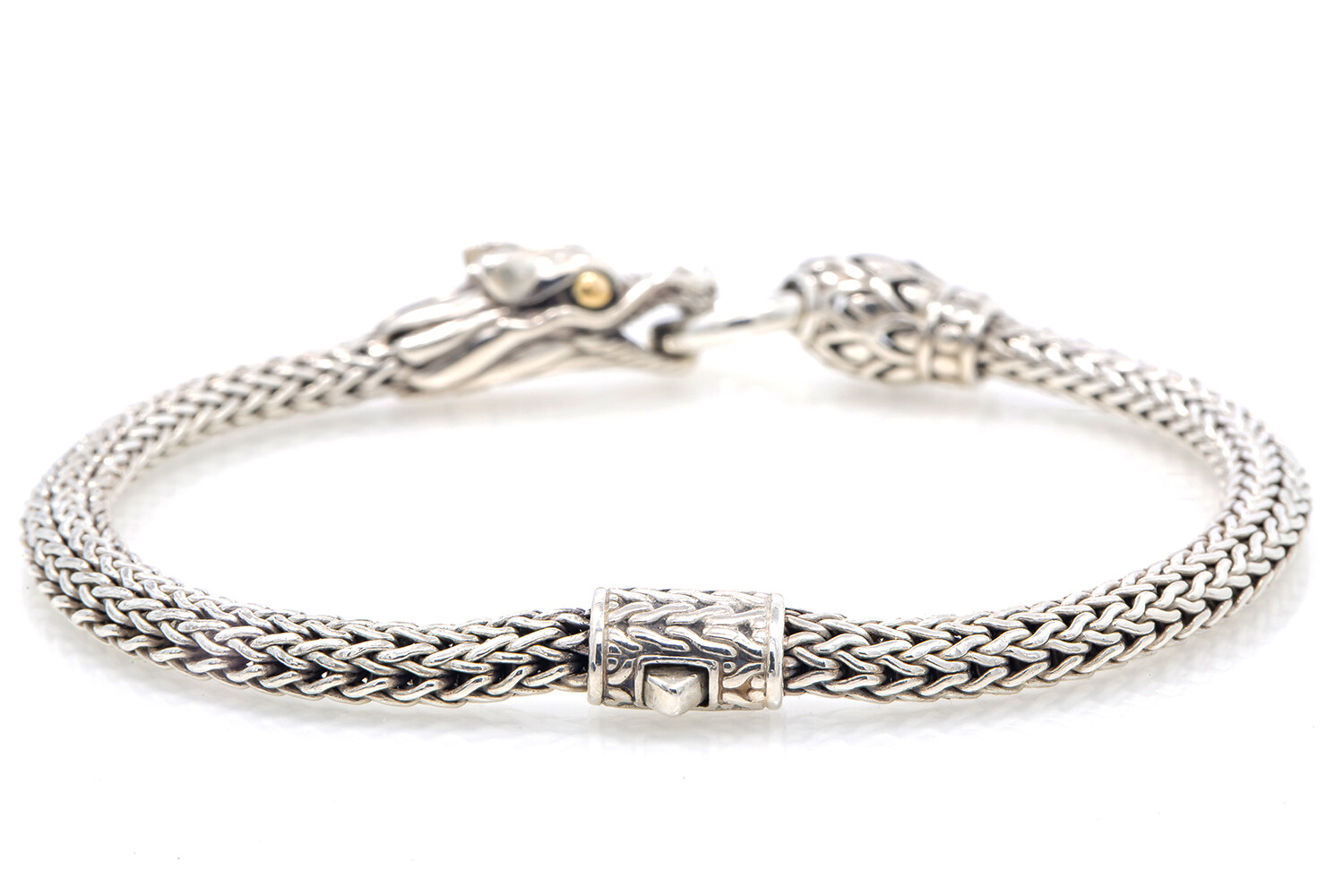 John Hardy Legends Naga Station Bracelet 925 Silver &… Gem