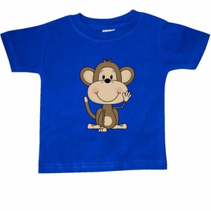Inktastic-Monkey-Baby-T-Shirt-Cute-Monkeys-Bananas-Giraffe-Acrobats-Balloon-Of
