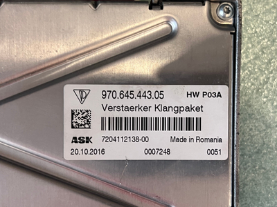 Porsche OEM 12-16 Panamera Stereo Audio Radio-amplifier  