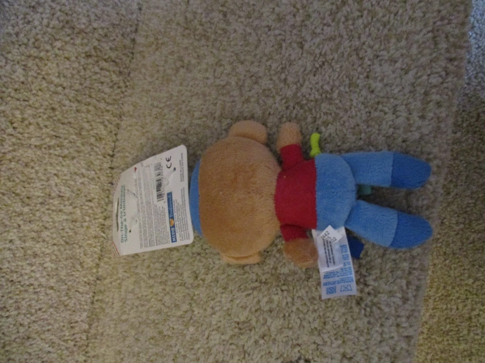 ЭТИКЕТКА LOVEYS ON THE GO ОБЕЗЬЯНА МЯГКИЙ ПЛЮШЕВЫЙ ХИХИКАНЬЕ ЗВУК коляска сумка зажим Baby игрушка - Изображение 2 из 4