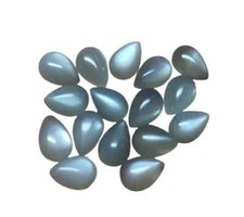 WHOLESALE NATURAL GRAY MOONSTONE CABOCHON PEAR SHAPE LOOSE GEMSTONE