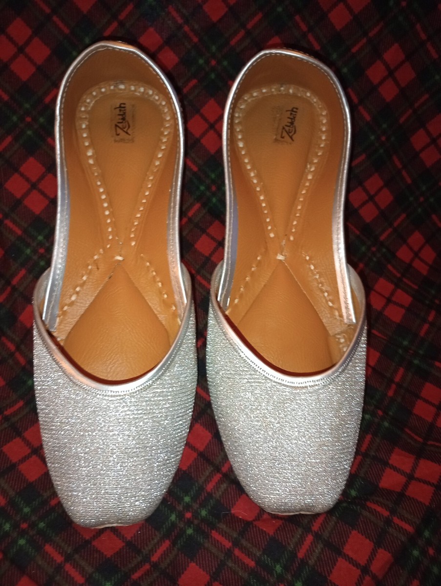 Punjabi Jutti Traditional Indian Ethnic Flats By Zebidiah UK