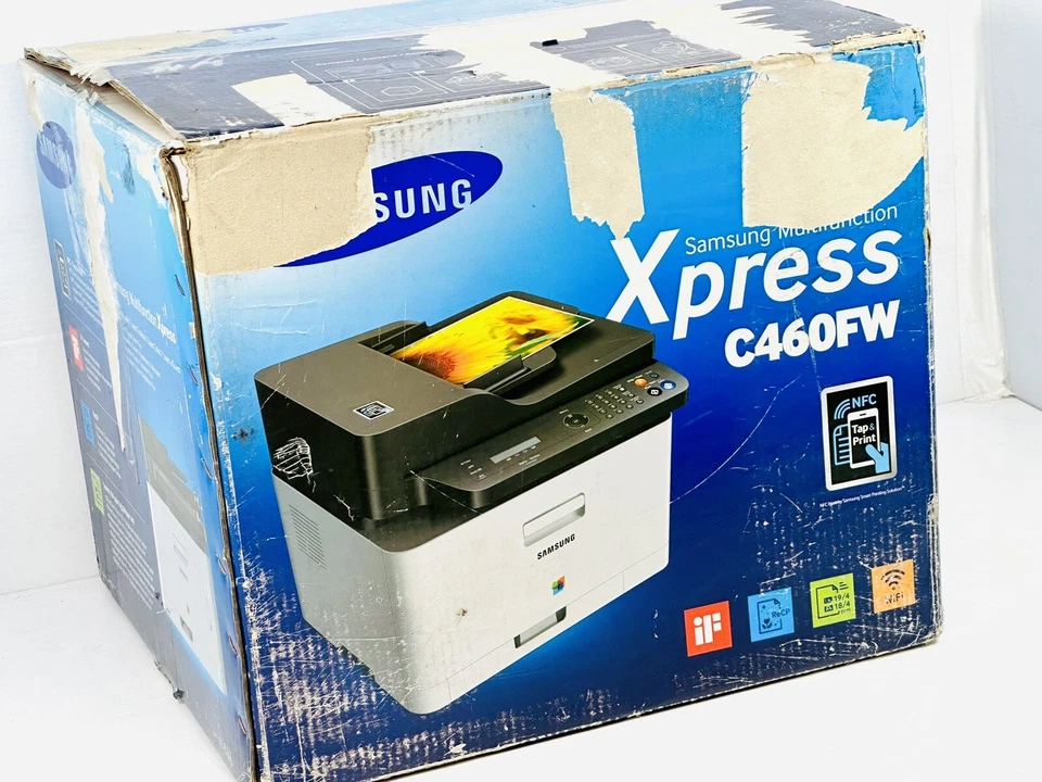 Samsung Xpress C460FW Color All-in-One Laser Printer ■NO TONER, New Never Used■ - Image 3 of 4