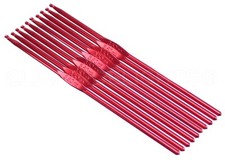 50 Pack - Size E / Size 4 Aluminum Crochet Hooks - 6" - 3.5mm - Knitting Craft