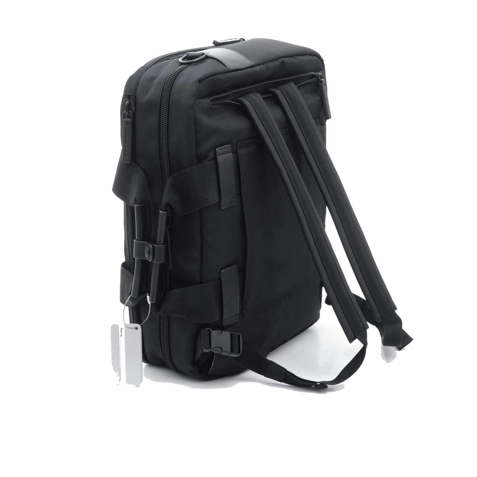 Hombre Maletín Spalding Nuevo Suave Viaje Negro Nylon Mediano Bolsa Deportiva para Portátil Foto 3 de 3