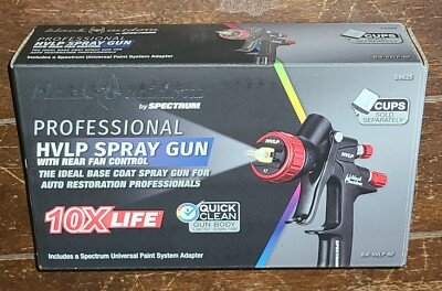 BLACK WIDOW Professional HVLP Spray Gun w/Rear Fan Control #59825