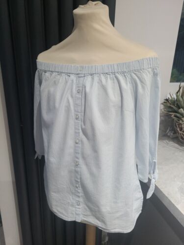 Dorothy Perkins Bardot Ladies Striped Print 3/4 Sleeve Top UK 14
