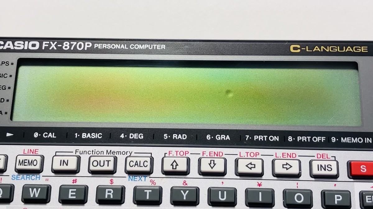 カシオ　ポケットコンピュータ　FX-870P CASIO FX-870P Pocket Computer / RAM HD61700 / with Box