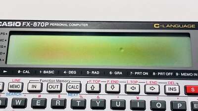 ジャンク CASIO PERSONAL COMPUTER FX-870Pポケコン CASIO FX-870P Pocket Computer / RAM HD61700 / with Box