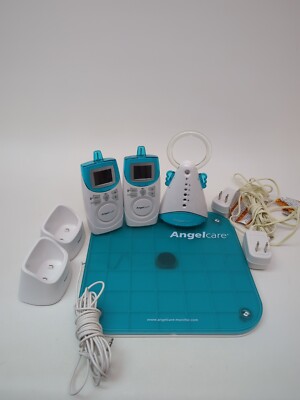 Angelcare AC401 Baby Breathing Movement Wired Sensor Pad and 2 Parent Monitors