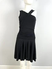 LEON MAX Limited Edition Black Cocktail Swing Dress Size Small Sleeveless
