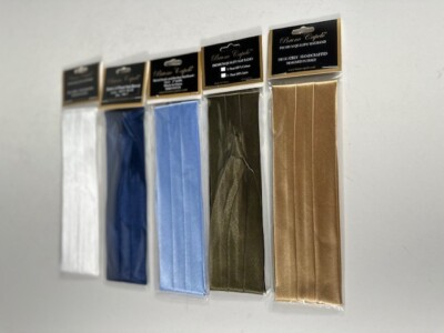 #ad Bruno Capelo Men#x27;s 3 Pleat Premium Hat Band 2 End Hooks White Navy Lt Blue Olive $14.99