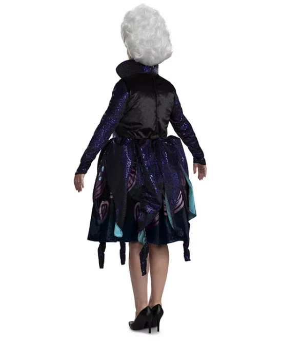 Disfraz y collar grande para mujer La Sirenita Úrsula Deluxe 12-14 Foto 2 de 4