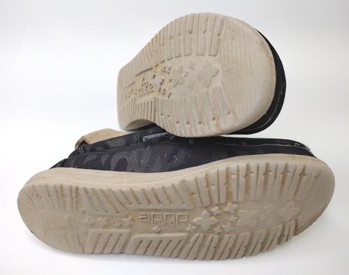 Hey Dude Wally Youth Size 3 Navy Camo Shoes Comfort Lightweight Slip On Casual - Foto 10 di 12