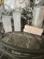 New RHODE Skin By Hailey Bieber 4 Piece Kit Peptide Glazing Fluid, Cream & Lips