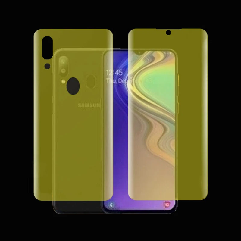 Protector de pantalla frontal trasero película de hidrogel suave para Samsung Galaxy A20 M30S A80 Foto 4 de 4