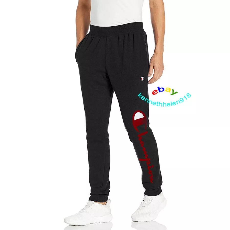 Champion flock script grey jogger sweatpants new arrivals