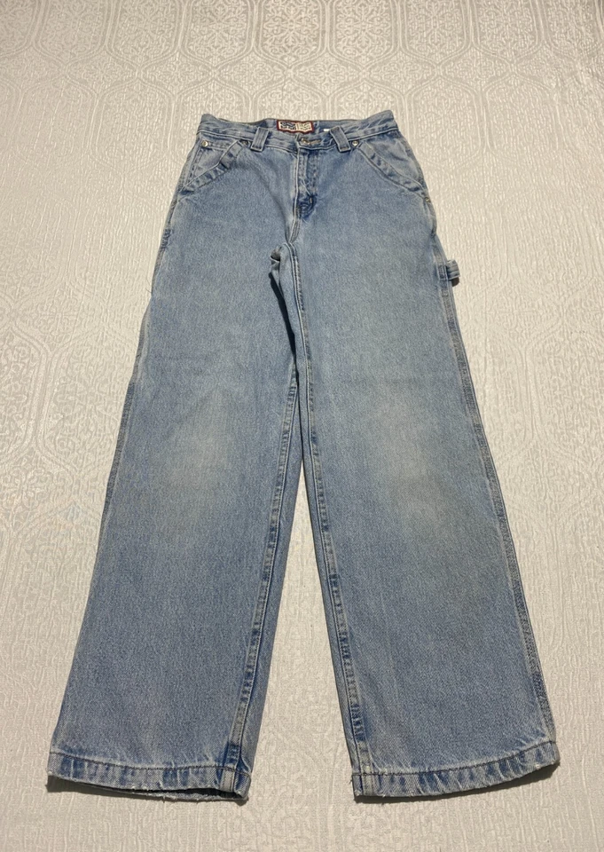 Old Navy Carpenter Boys Jeans Size 14 Blue Vintage Y2K - Image 2 of 4