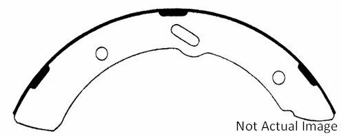 Zapata de freno de tambor de alta resistencia centrada para Mitsubishi Fuso FG 1990-1993 Foto 3 de 4