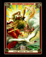 5x7 Vintage FREYA AT SUNRISE Viking God Norse Goddess Legends ART Print