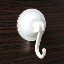 Plastic White Home Wall Strong Suction Cup Hook Hanger Removal --.US