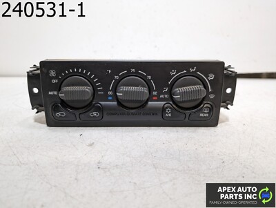 OEM 2001 Chevrolet Suburban 5.3L Auto Temp Climate Control Panel (15126603)