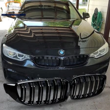 For 2014-2020 BMW F32 F33 F36 440i 428i 430i 435i Front Kidney Grill Gloss Black