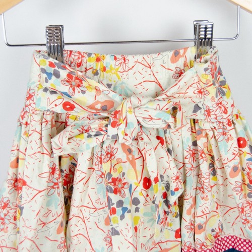 Magpie & Mabel Floral Printed Corduroy Skirt Made in USA Multicolor Kids Sz 4 - Picture 6 of 7