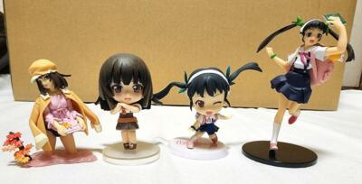 Bakemonogatari Figur Lot 4 Nadeko Sengoku Mayoi Hachikuji Figur Anime