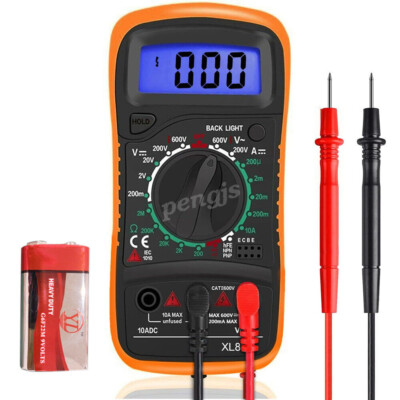 Digital Multimeter Voltmeter Batterietester Spannungsprüfer Messgerät AC/DC