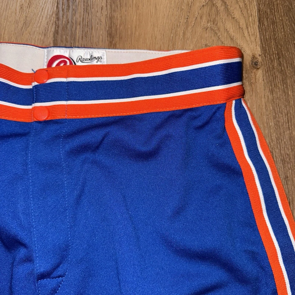 Pantalones Cortos Entrenadores Rawlings De Colección Para Hombres 30 Fútbol Softbol Gimnasio Rayas Años 70 Años 80 Foto 4 de 4