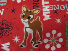 SCRUB TOP RUDOLPH THE RED NOSE REINDEER Cold Snow Winter Size Large
