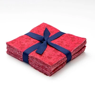 MY QUILT SHOP It's All Red 90-pc pre-cut charm pack 5" squares 100% cotton fabric quilt