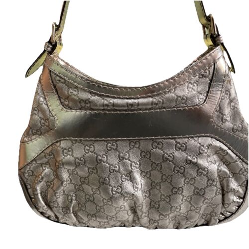 Gucci Hobo Metal Mettalic Signature Queen Schultertasche 189885 - Bild 4 von 16