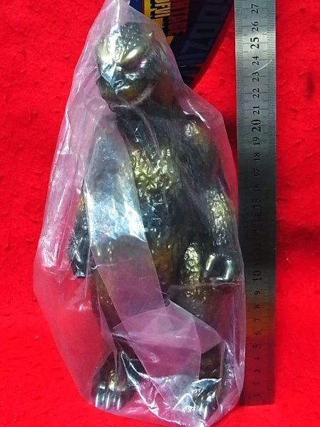 Toy Figure Medicom Toy Godzilla Clear Black Gold Series Vintage Soft Vinyl - Image 3 of 3