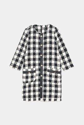 Robe Tweed Zara à Rayures - Taille M - Collection AW18 - Neuf Avec Étiquette