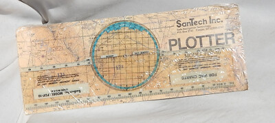 New! Pilot's 14 inch Plastic Chart Plotter by San Tech, NOS! | eBay