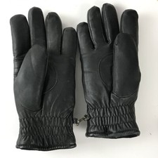 Vintage Men Large Cow Leather Shell Insulated Winter Gloves Made Korea