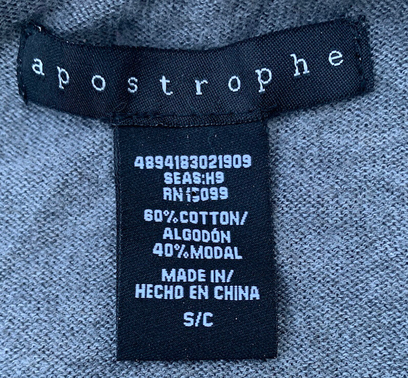 Apostrophe Grey Button Down Sweater Long Sleeved … - image 6