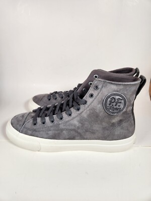 PF Flyers All American Hi Top Suede Men s Size 8.5 Women 10 Gray Shoes