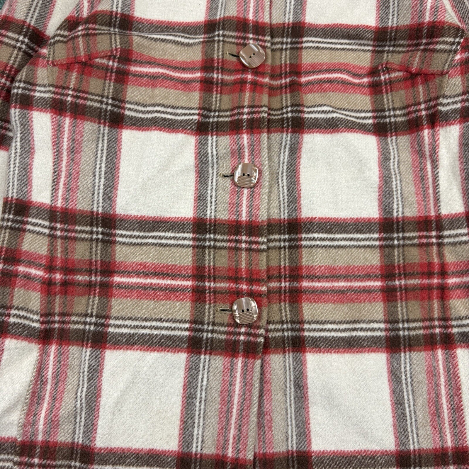 Pendleton Plaid Flannel Button Up Wool Jacket Wom… - image 2