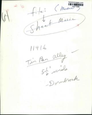 Press Photo Tin Pan Alley Sheet Music - mjb71696 | eBay